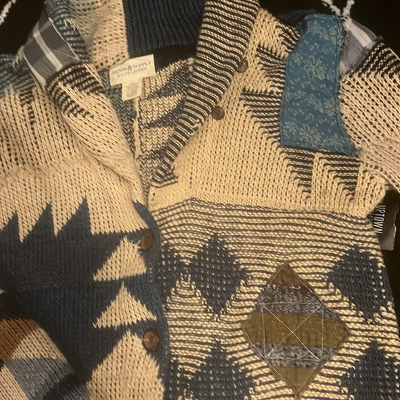 Unreal, denim and supply, Ralph Lauren patchwork cardigan, medium - Picture 4 of 6